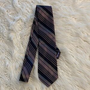 Ted Baker Black and Pink Striped Tie brand new with tag